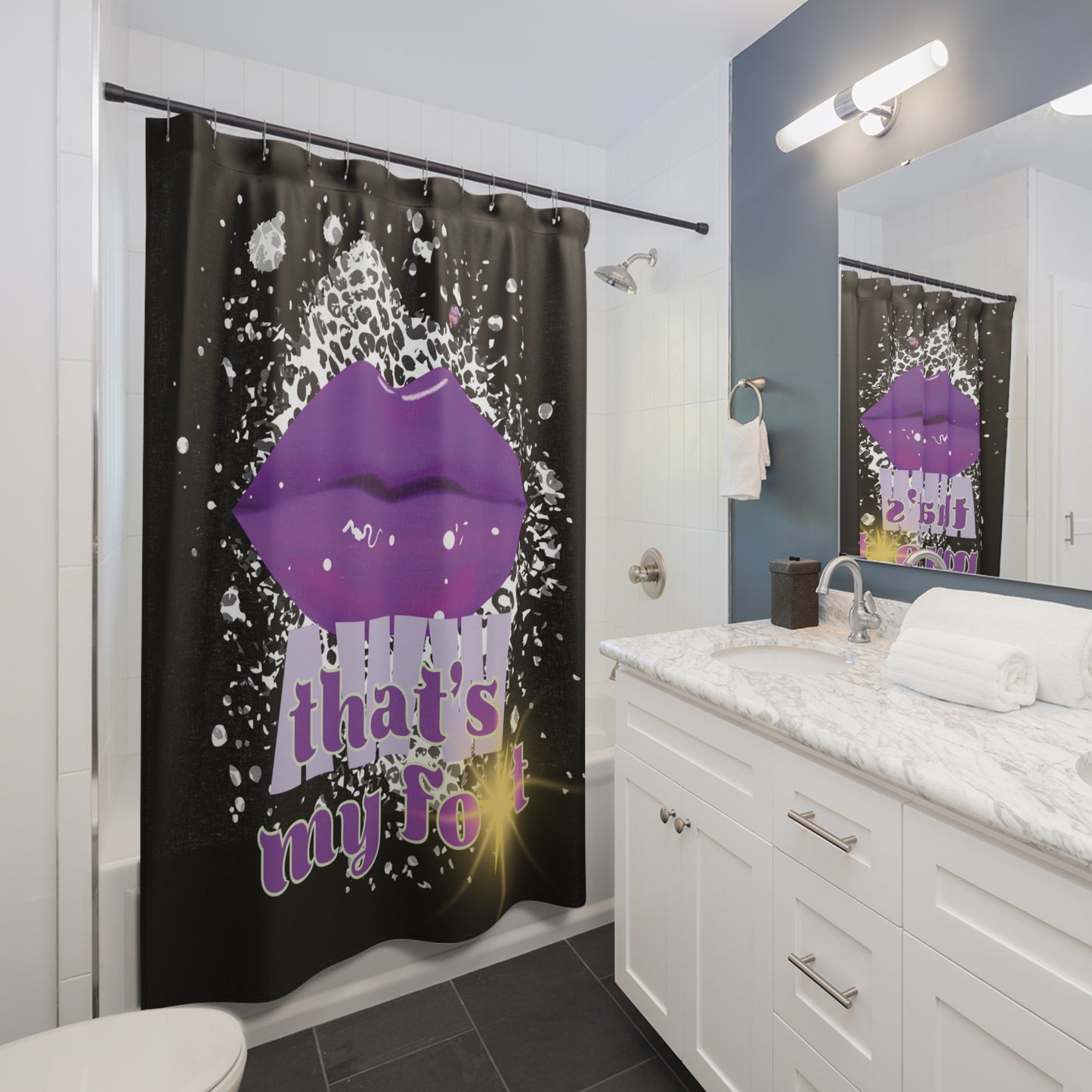 Artistry Design: The *AWW THAT'S MY FOT* Shower Curtain