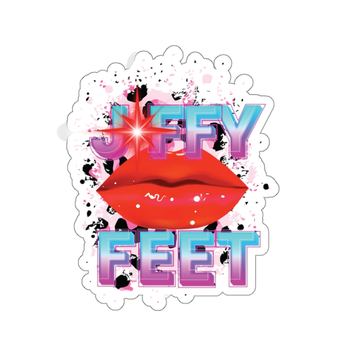 Artistic Design: The *JFFY FEET* Kiss-Cut Stickers