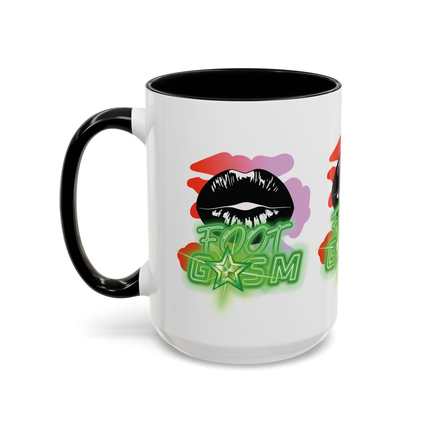 Artistic Design: The *FOOT GSM GREEN* Coffee Mug (11, 15oz)