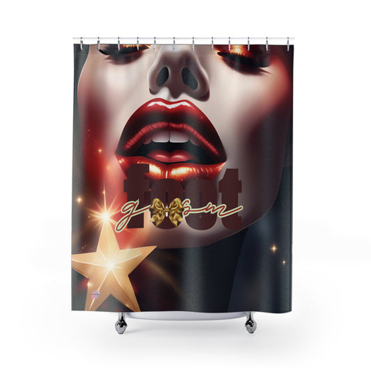 Artistry Design: The *FOOT GSM LIPS* Shower Curtain