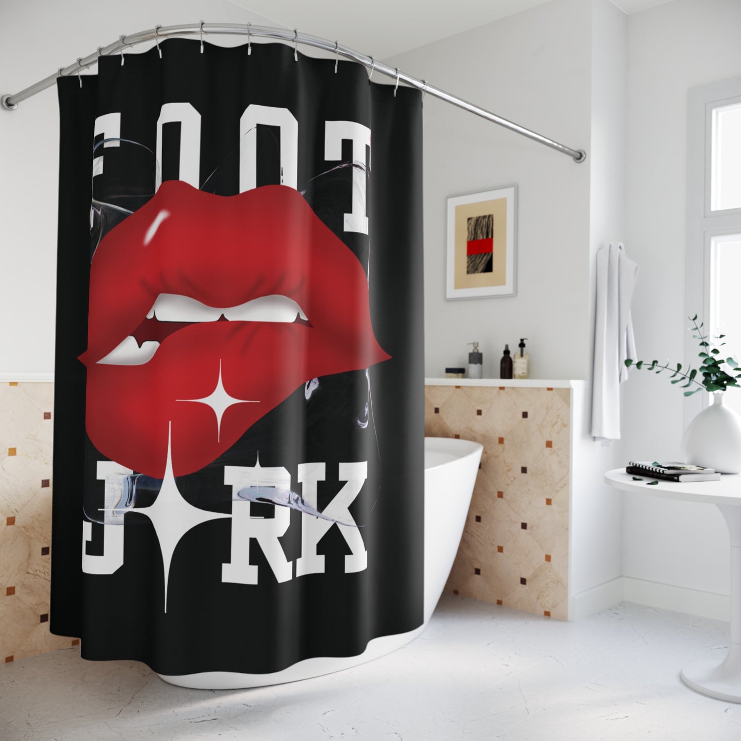 Artistry Design: The *FOOT JRK* Shower Curtain