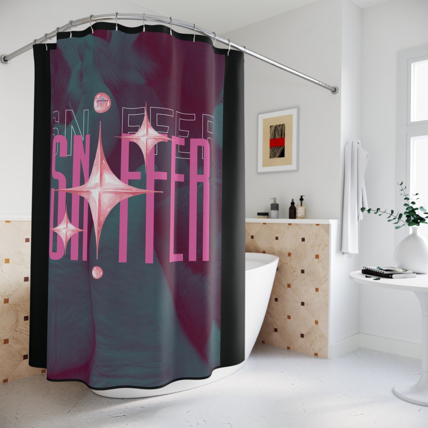 Artistry Design: The *SNIFFER* Shower Curtain