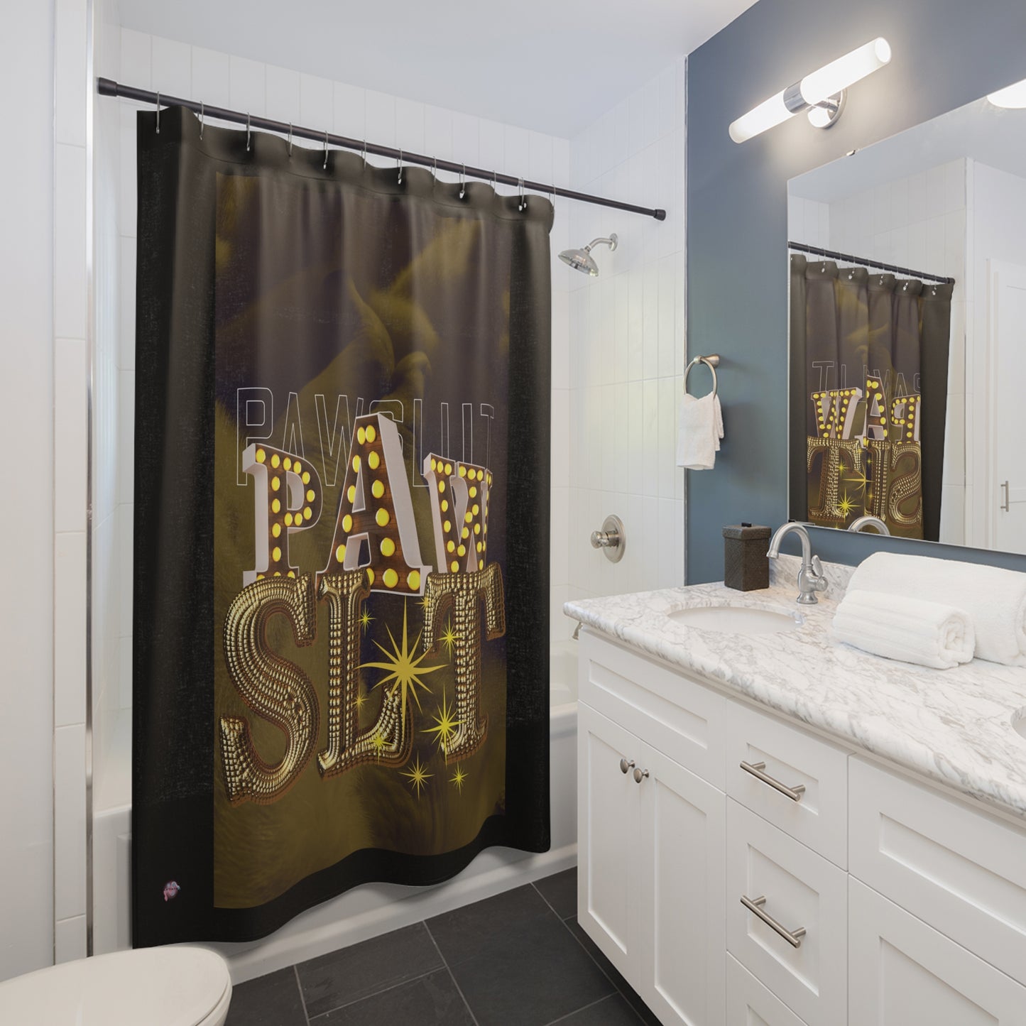 Artistry Design: The *PAW SLT* Shower Curtain