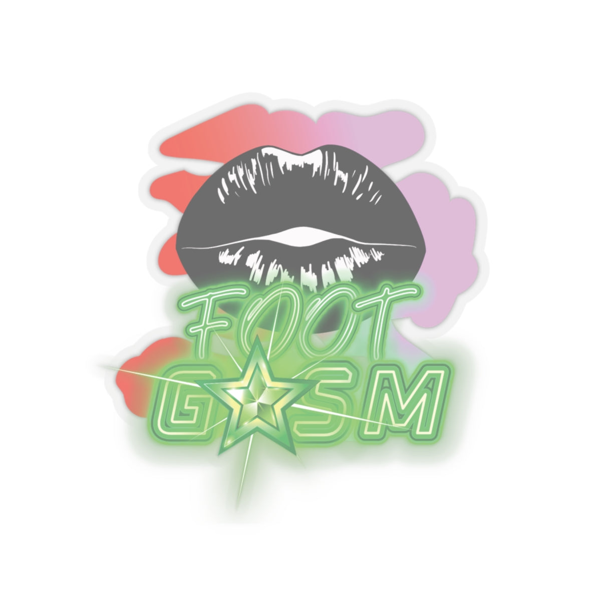 Artistic Design: The *FOOT GSM* Kiss-Cut Stickers