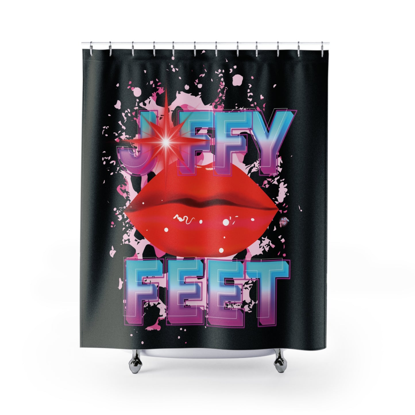 Artistry Design: The *JFFY FEET* Shower Curtain