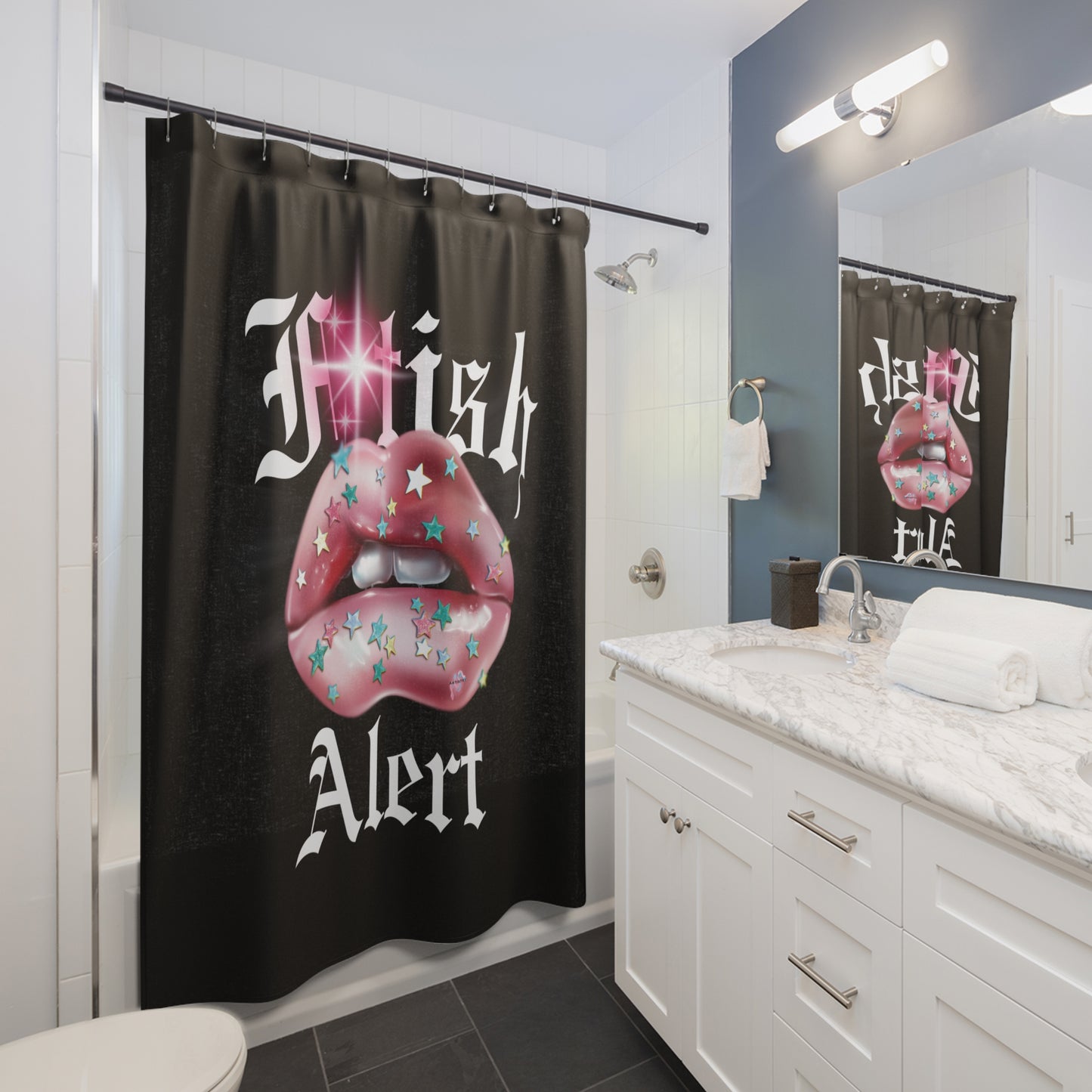 Artistry Design: The *FTISH ALERT* Shower Curtain