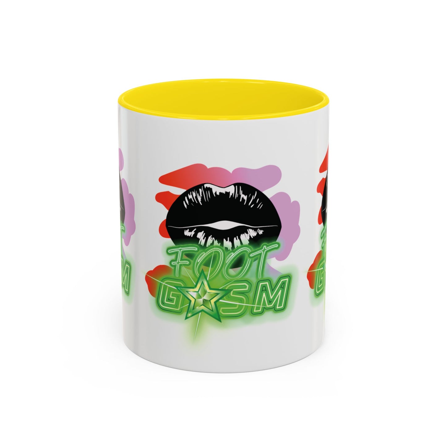 Artistic Design: The *FOOT GSM GREEN* Coffee Mug (11, 15oz)