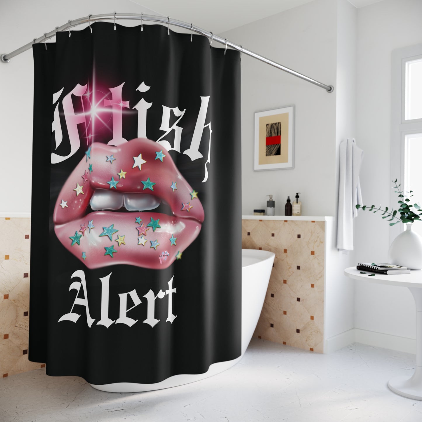 Artistry Design: The *FTISH ALERT* Shower Curtain