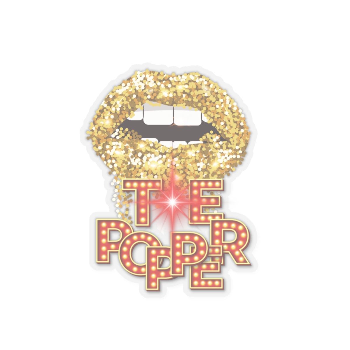 Artistic Design: The *TE POPPER* Kiss-Cut Stickers