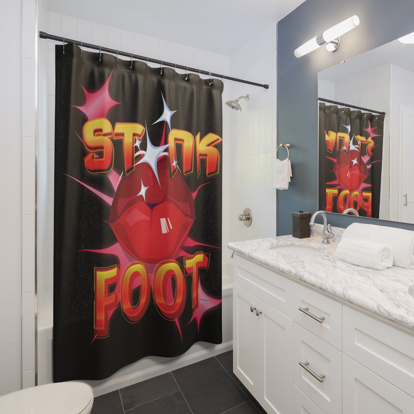 Artistry Design: The *STNK FOOT* Shower Curtain