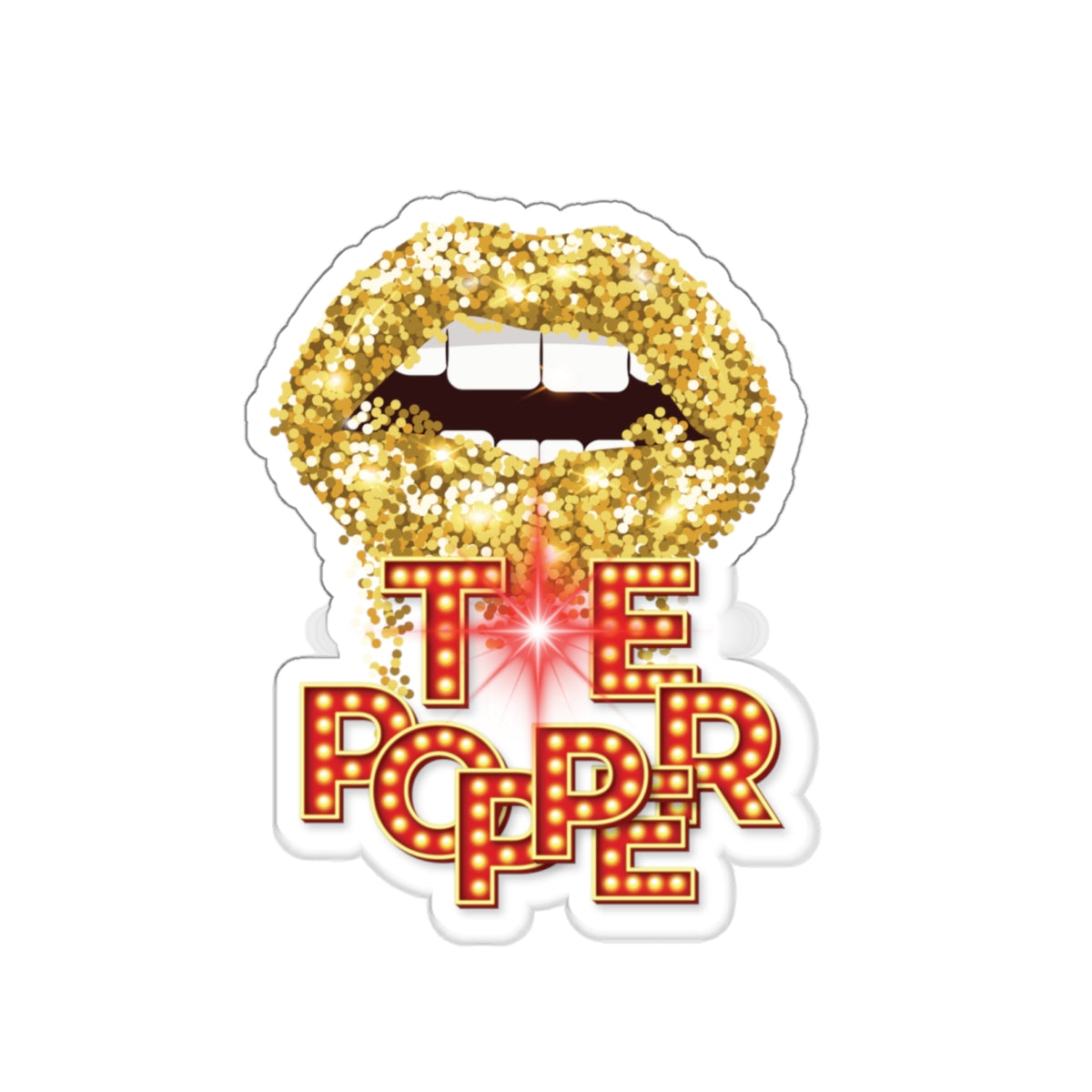 Artistic Design: The *TE POPPER* Kiss-Cut Stickers