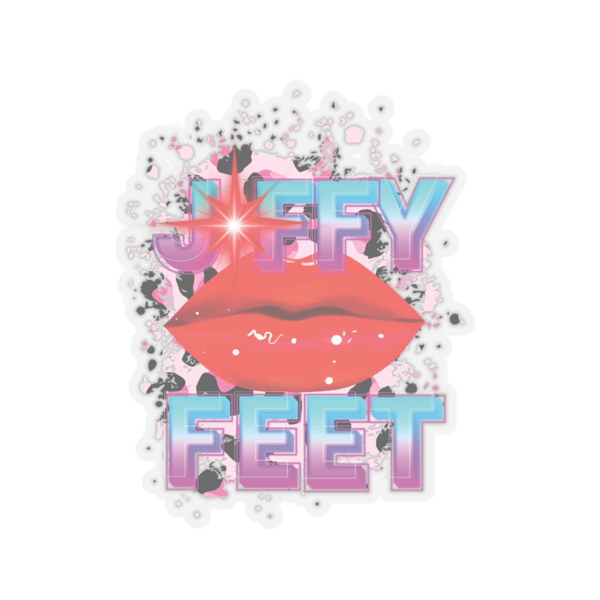 Artistic Design: The *JFFY FEET* Kiss-Cut Stickers