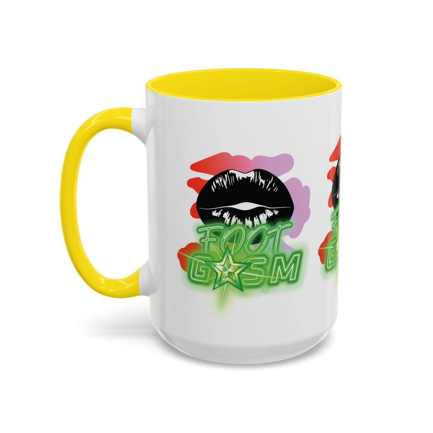 Artistic Design: The *FOOT GSM GREEN* Coffee Mug (11, 15oz)