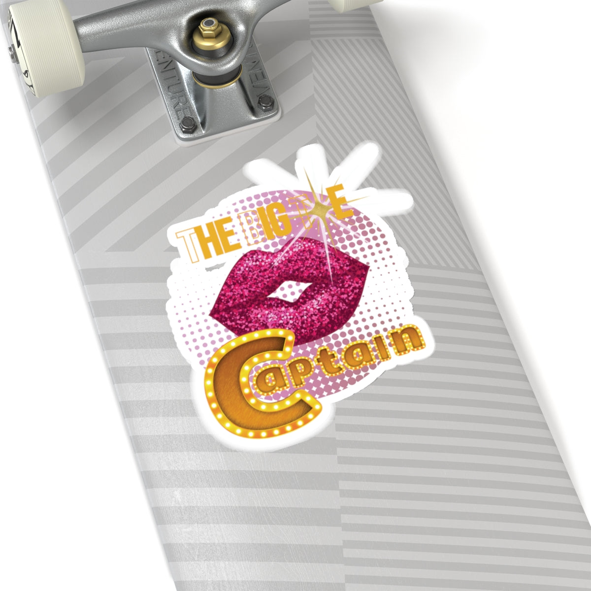 Artistic Design: The *THE BIG FOT CAPTAIN* Kiss-Cut Stickers