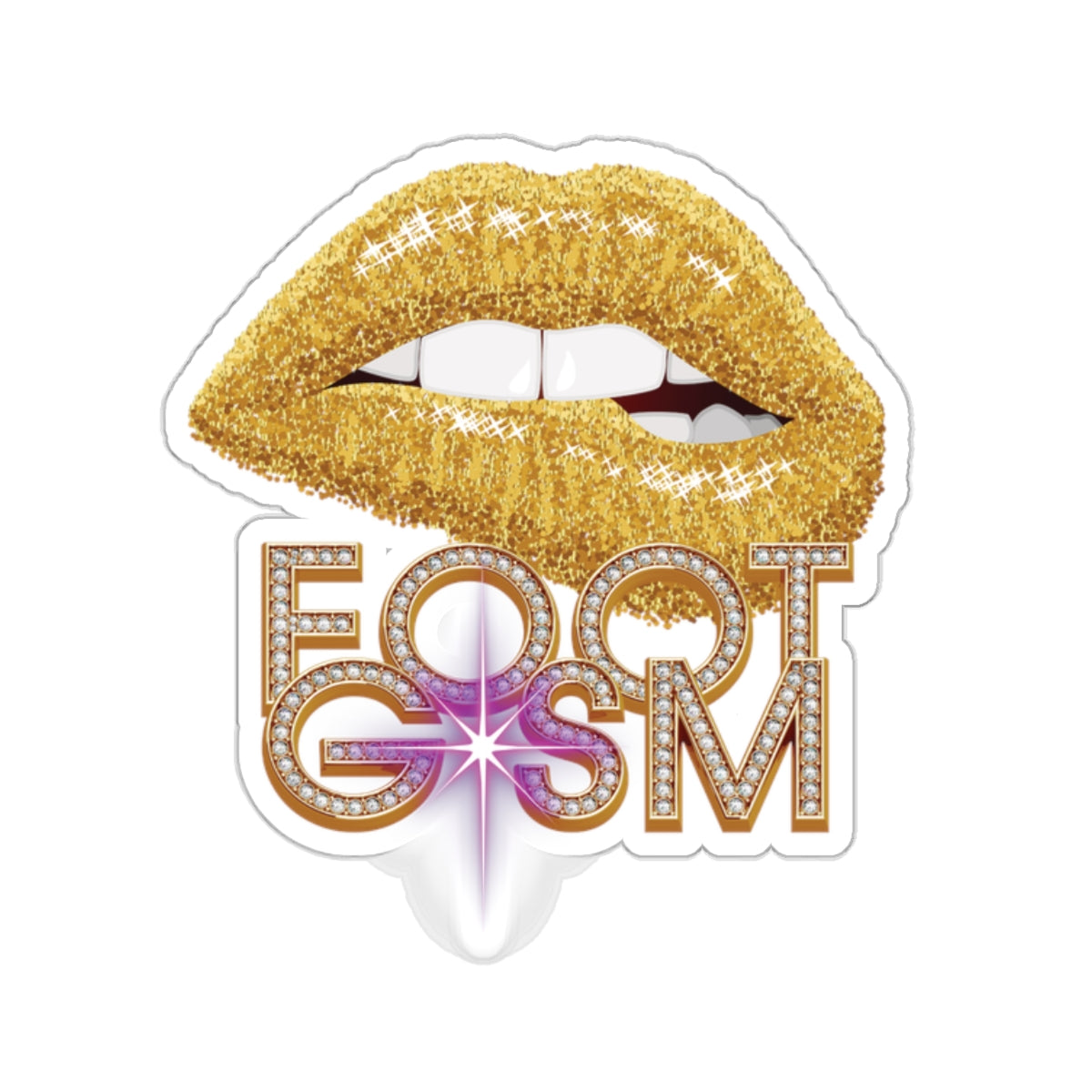 Artistic Design: The *FOOT GSM* Kiss-Cut Stickers