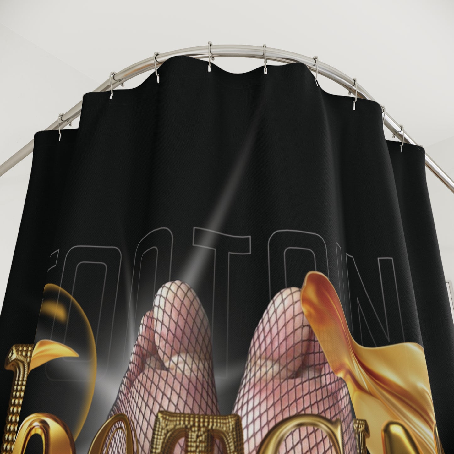 Artistry Design: The *FOOTGINA* Shower Curtain