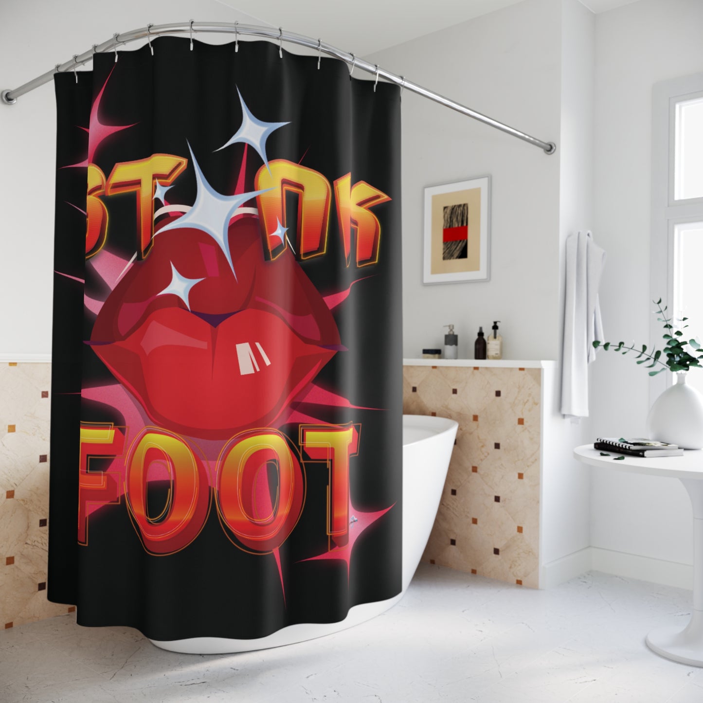 Artistry Design: The *STNK FOOT* Shower Curtain