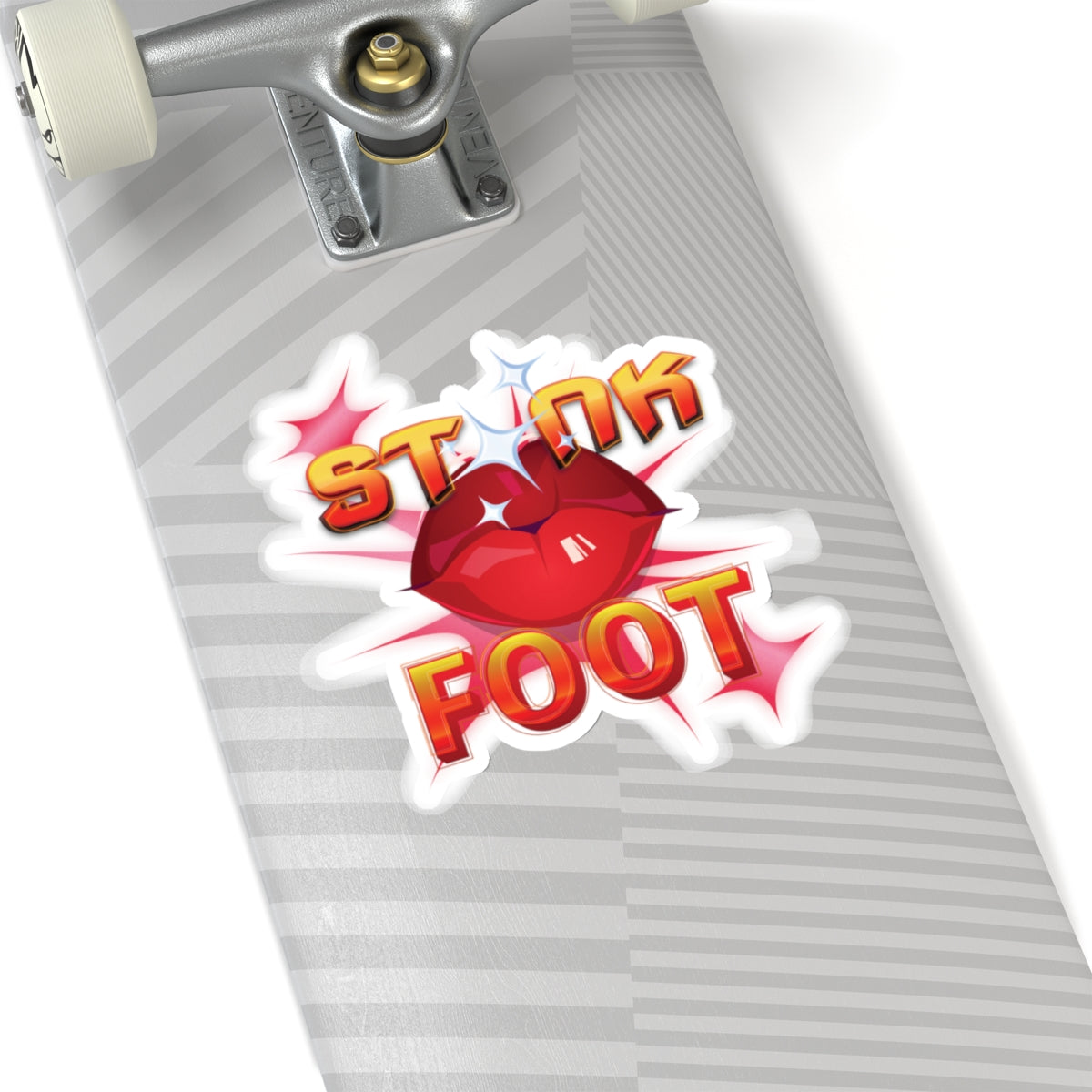 Artistic Design: The *STNK FOOT* Kiss-Cut Stickers