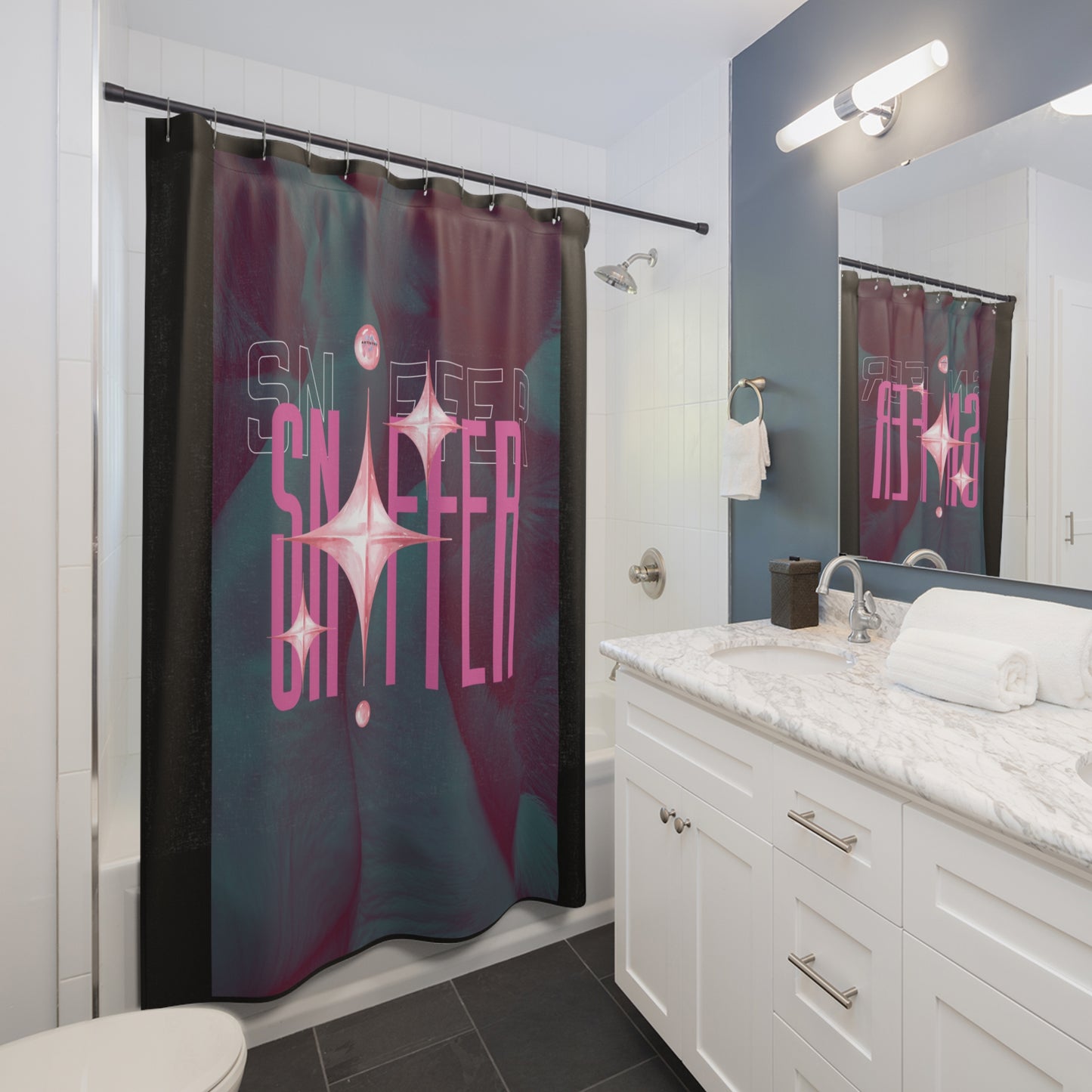 Artistry Design: The *SNIFFER* Shower Curtain