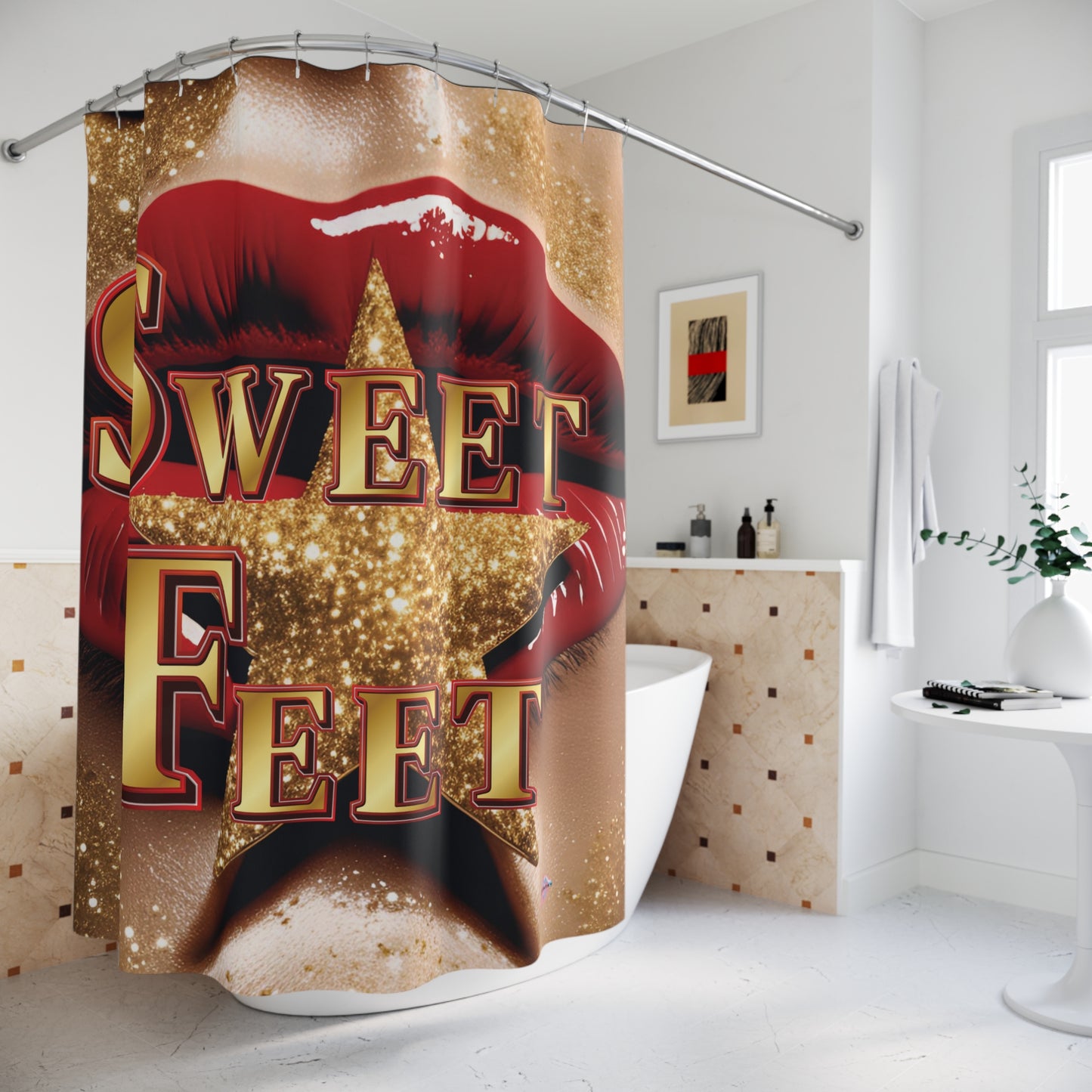 Artistry Design: The *SWEET FEET* Shower Curtain