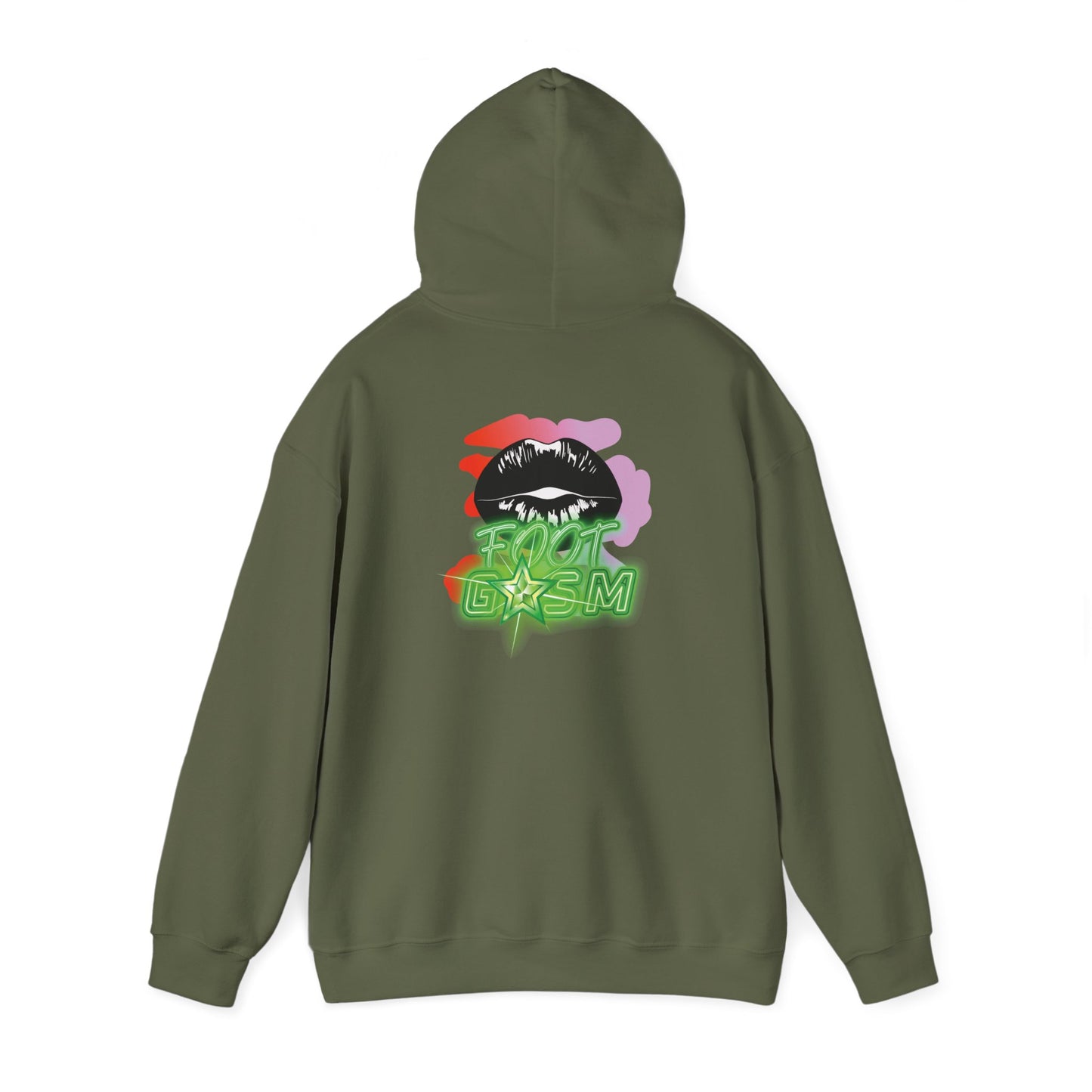 Artistry Comfort: The *FOOT GSM GREEN* Hoodie