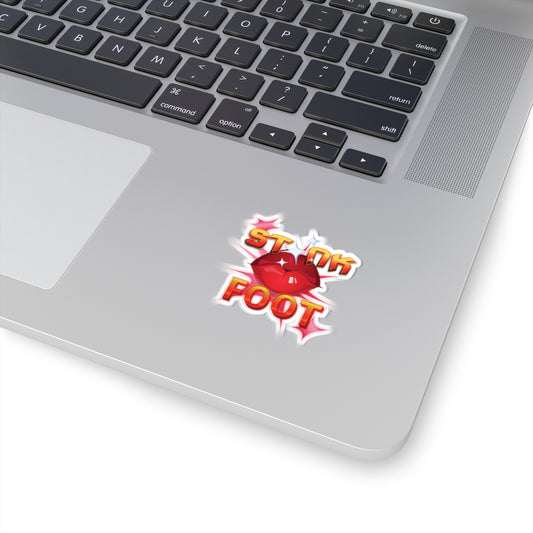 Artistic Design: The *STNK FOOT* Kiss-Cut Stickers