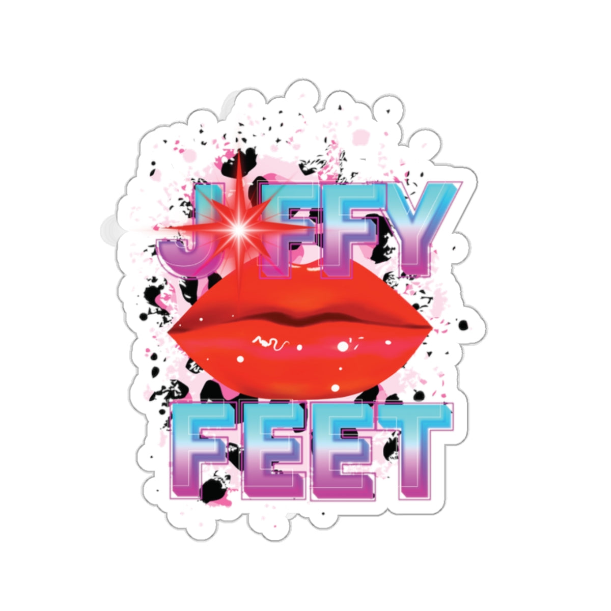 Artistic Design: The *JFFY FEET* Kiss-Cut Stickers