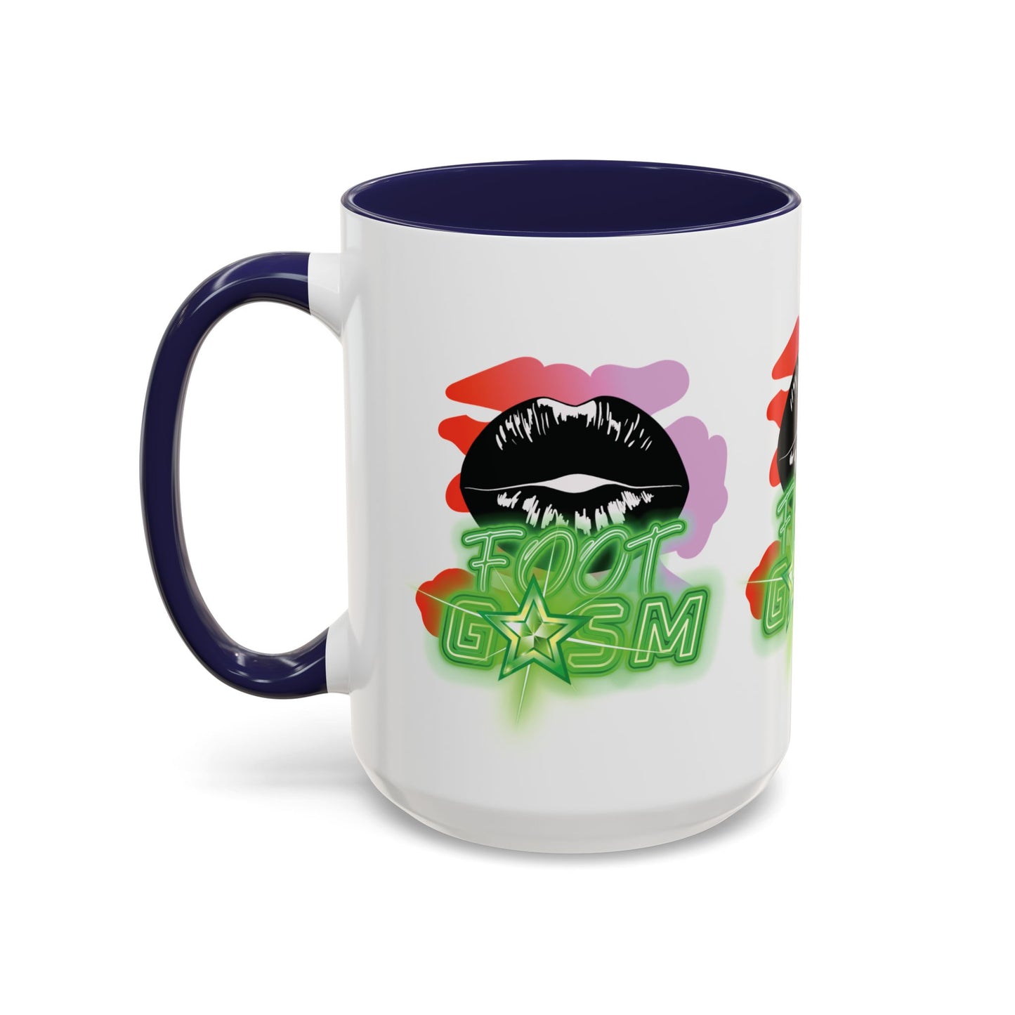 Artistic Design: The *FOOT GSM GREEN* Coffee Mug (11, 15oz)