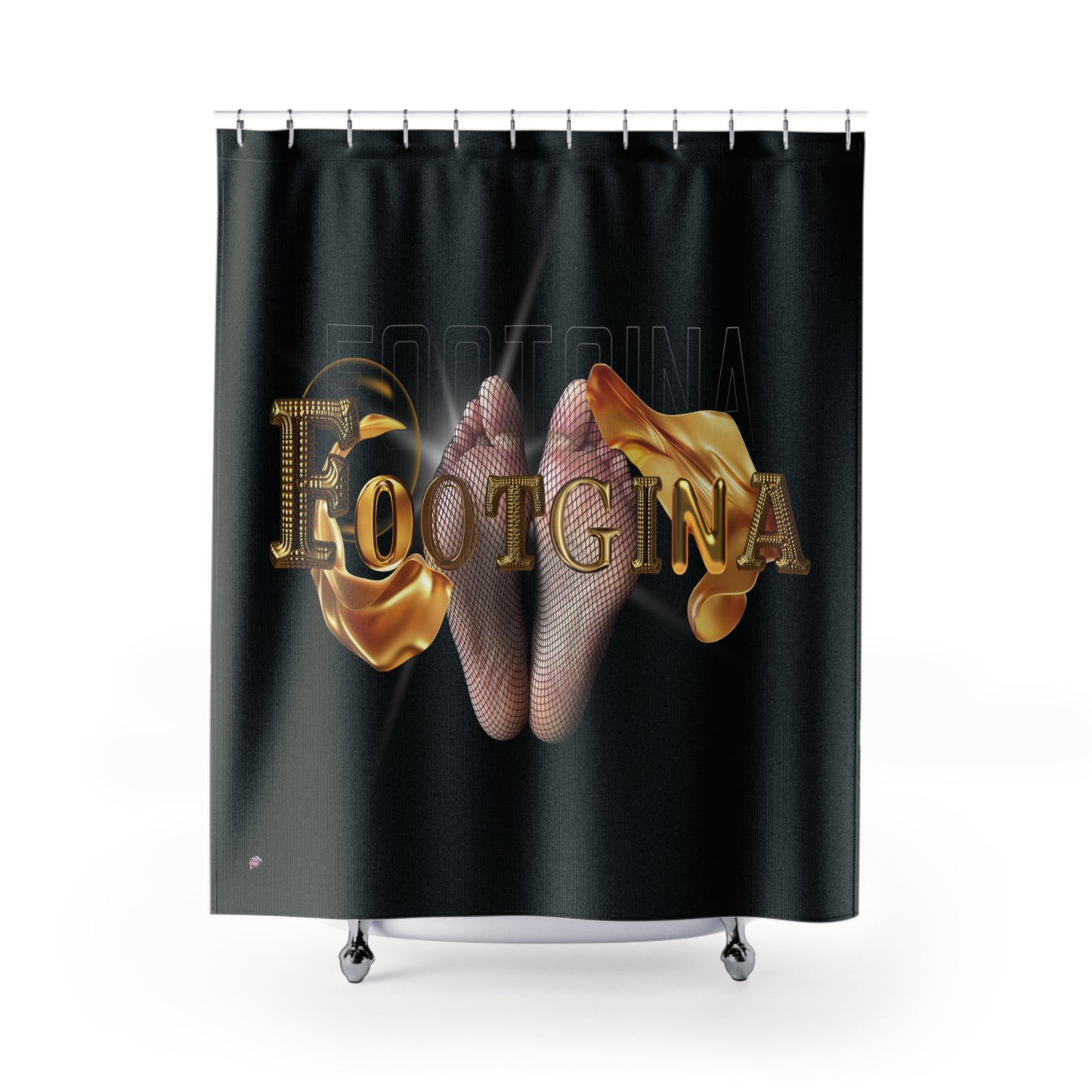 Artistry Design: The *FOOTGINA* Shower Curtain