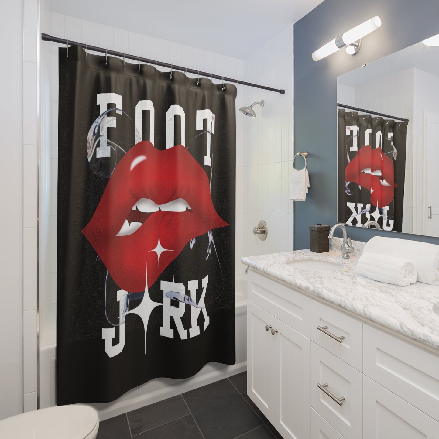 Artistry Design: The *FOOT JRK* Shower Curtain