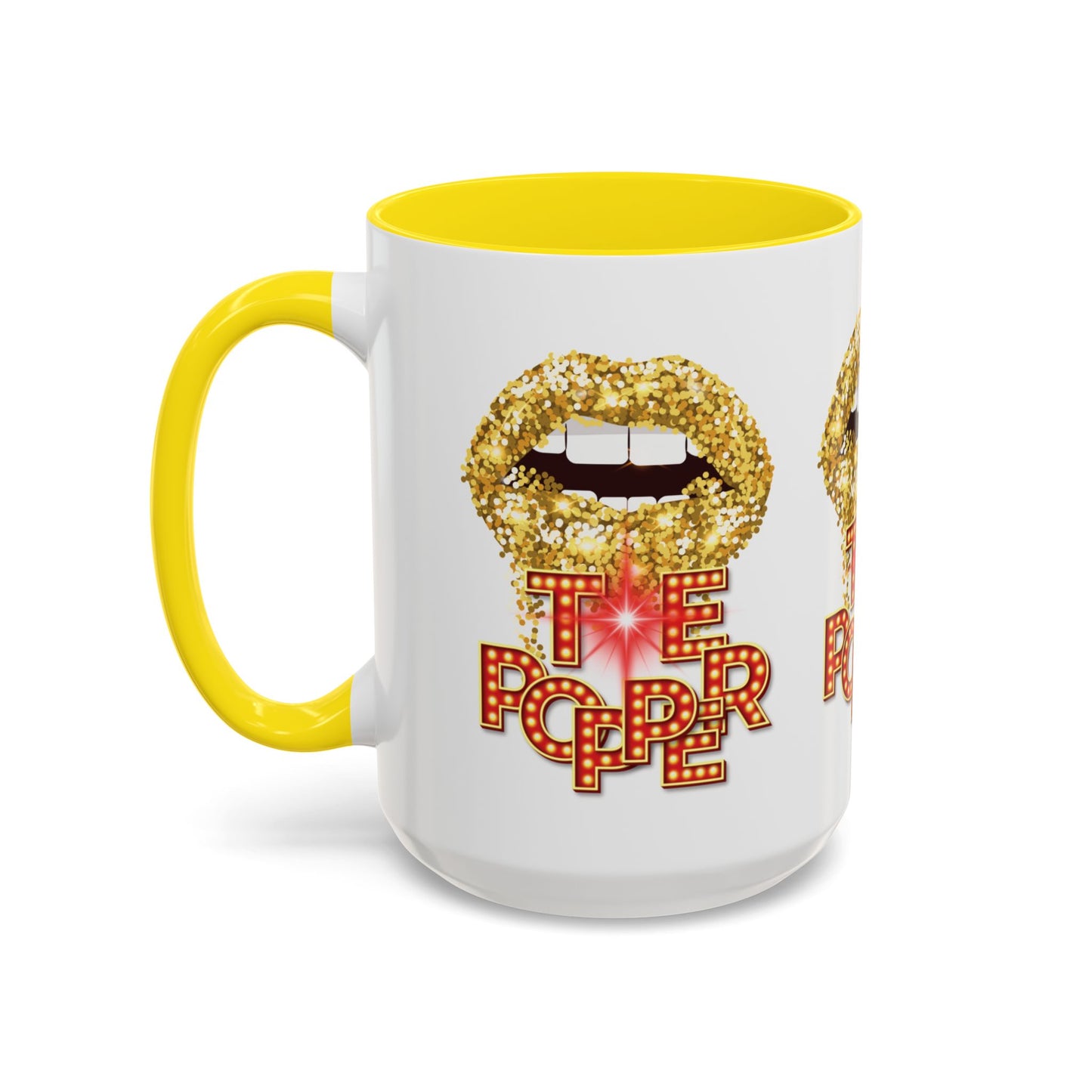 Artistic Design: The *TE POPPER* Coffee Mug (11, 15oz)