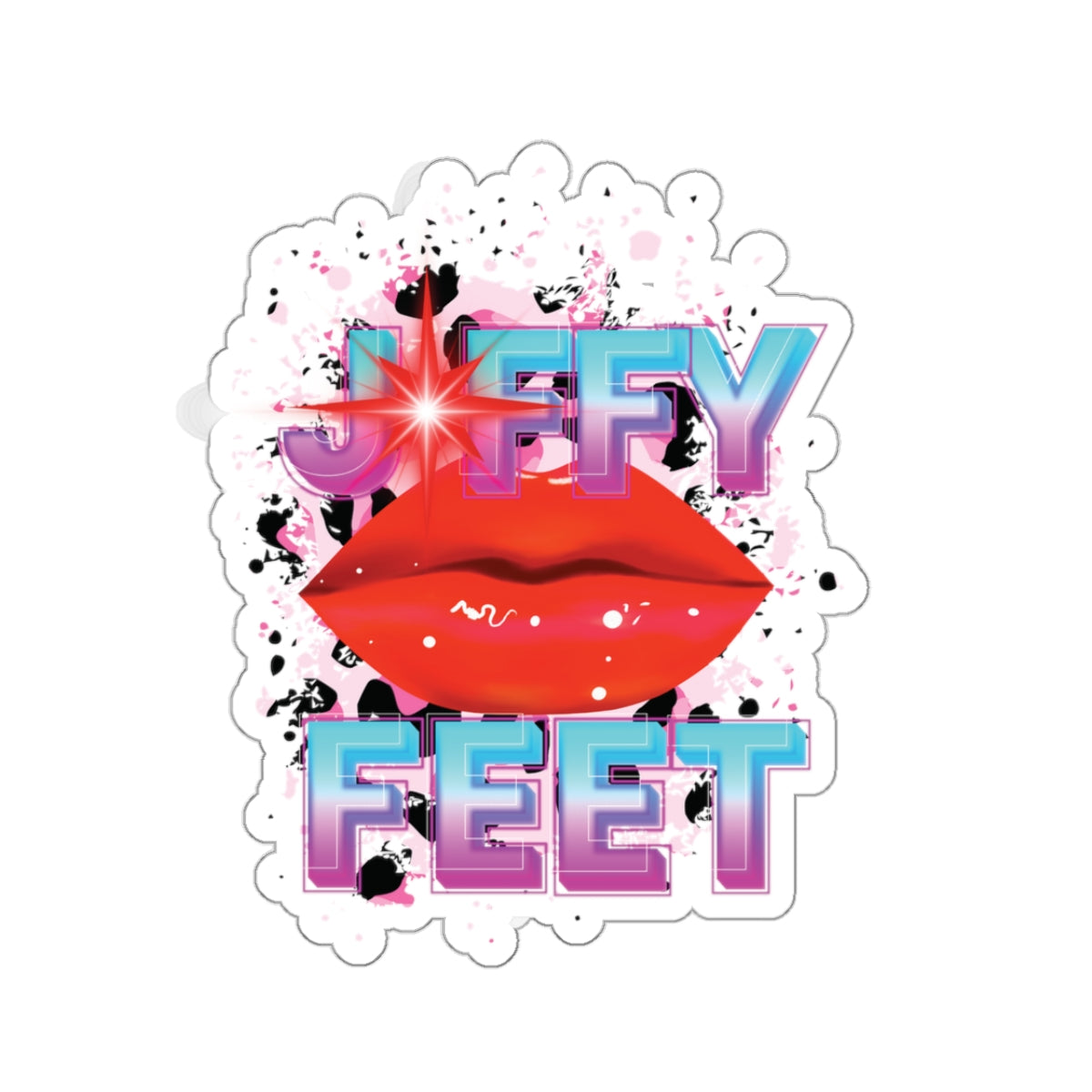 Artistic Design: The *JFFY FEET* Kiss-Cut Stickers