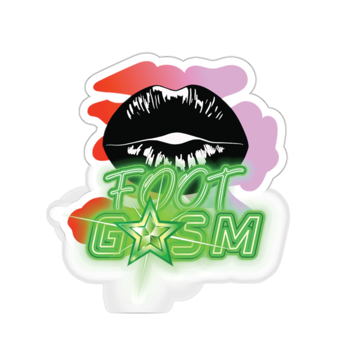 Artistic Design: The *FOOT GSM* Kiss-Cut Stickers